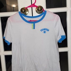 Unisex White champion shirt